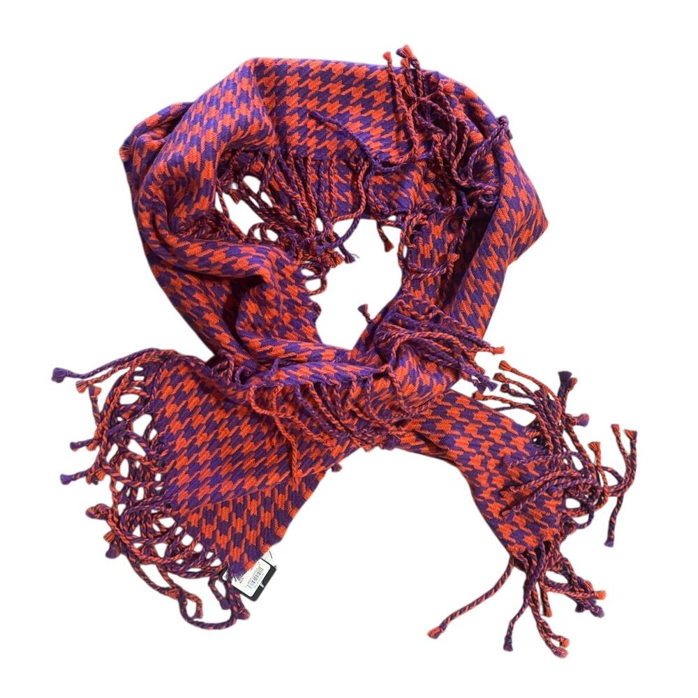 Nordstrom Halogen Purple‎ Rust Knit Scarf NWT